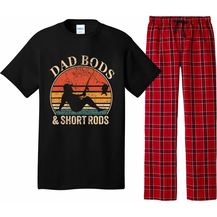 Dad Bods And Short Rods Funny Fishing Lovers Pajama Set