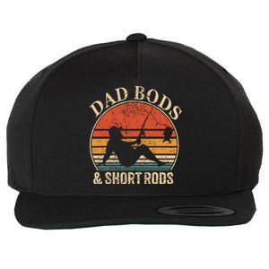 Dad Bods And Short Rods Funny Fishing Lovers Wool Snapback Cap