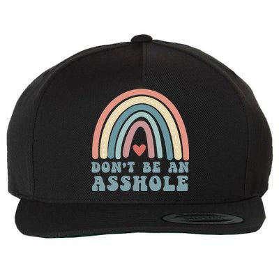 Don't Be An Asshole Funny Wool Snapback Cap