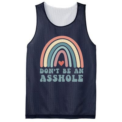 Don't Be An Asshole Funny Mesh Reversible Basketball Jersey Tank