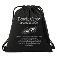 Don't Be A Douche Canoe Definition Funny Humor Drawstring Bag