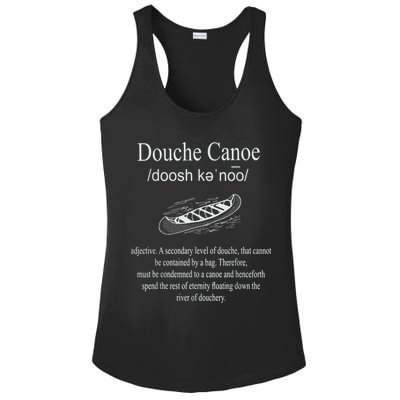 Don't Be A Douche Canoe Definition Funny Humor Ladies PosiCharge Competitor Racerback Tank
