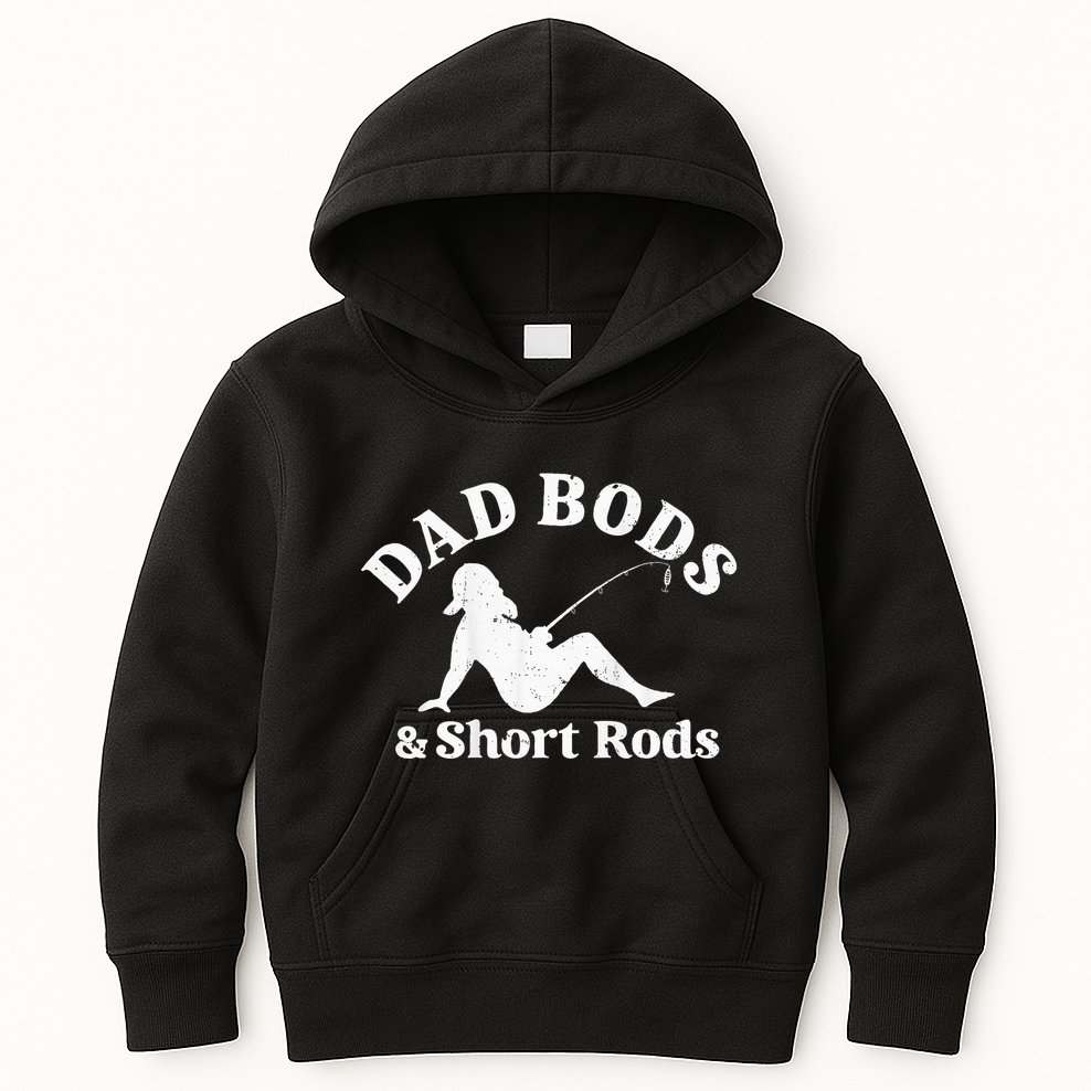Dad Bods And Short Rods Kids Hoodie