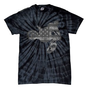 Dirt Bike American Flag Motocross Enduro Tie-Dye T-Shirt