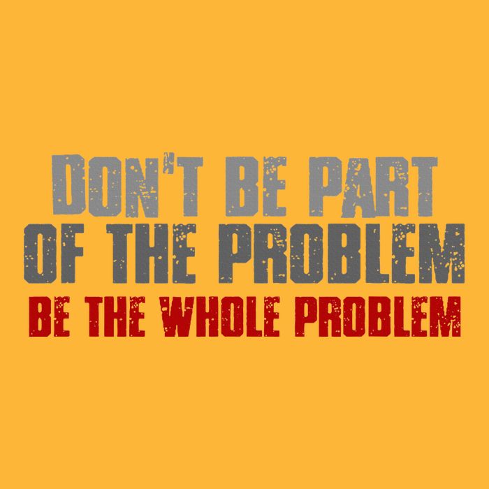 DonT Be A Part Of The Problem Be The Whole Problem Pom Pom 12in Knit Beanie