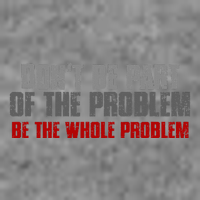 DonT Be A Part Of The Problem Be The Whole Problem Toddler Hoodie