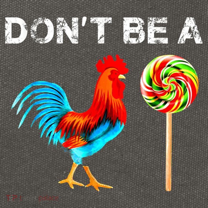 Dont Be A Sucker Funny Fathers Day Cock A Doodle Cotton Canvas Backpack