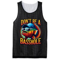 DonT Be A Basshole Funny Fish Mesh Reversible Basketball Jersey Tank