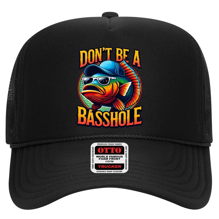 DonT Be A Basshole Funny Fish Trucker Hat