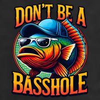 DonT Be A Basshole Funny Fish Trucker Hat