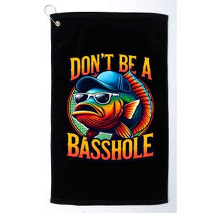 DonT Be A Basshole Funny Fish Platinum Collection Golf Towel