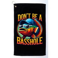 DonT Be A Basshole Funny Fish Golf Towel