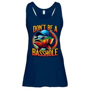 DonT Be A Basshole Funny Fish Ladies Essential Flowy Tank