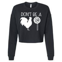 DonT Be A Cock Sucker Funny Hilarious Cropped Pullover Crew