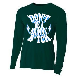 Don't Be A Skinny Bitch Funny Gymer Fitness Gym Cooling Performance Long Sleeve Crew