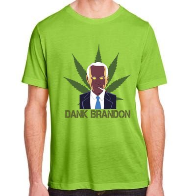 Dank Brandon Anti Biden Marijuana American US Flag Cannabis Adult ChromaSoft Performance T-Shirt