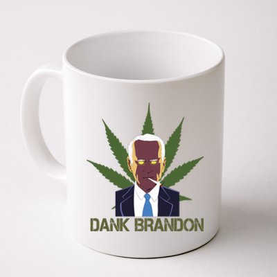 Dank Brandon Anti Biden Marijuana American US Flag Cannabis Coffee Mug