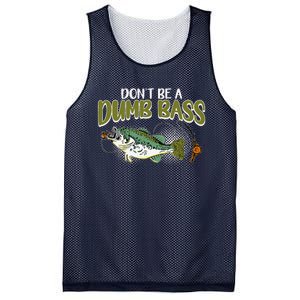 DonT Be A Dumb Bass Funny Fisherman Fishing Mesh Reversible Basketball Jersey Tank