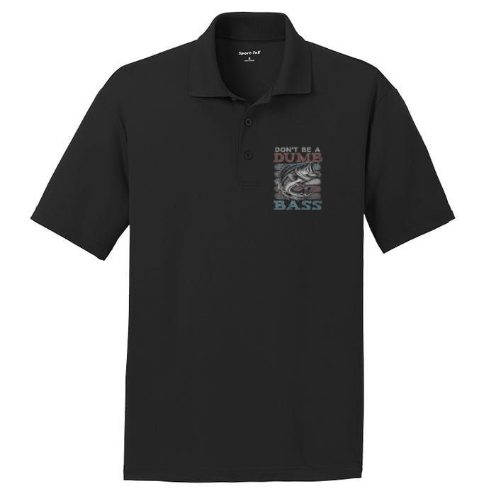 Dont Be A Dumb Bass Funny Bass Fishing Dad Jokes PosiCharge RacerMesh Polo