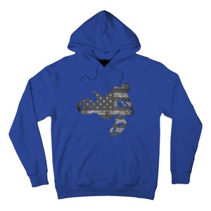 Dirt Bike American Flag Motocross Enduro Hoodie