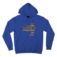 Dirt Bike American Flag Motocross Enduro Hoodie