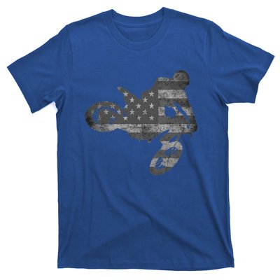 Dirt Bike American Flag Motocross Enduro T-Shirt