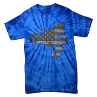 Dirt Bike American Flag Motocross Enduro Tie-Dye T-Shirt