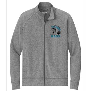 Dont Be A Dumb Bass Fishing Gifts For Fisherman Dad Papa Stretch Full-Zip Cadet Jacket