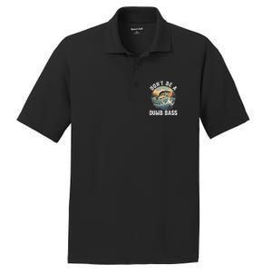 DonT Be A Dumb Bass Funny Fishing Joke For Dad Gift PosiCharge RacerMesh Polo