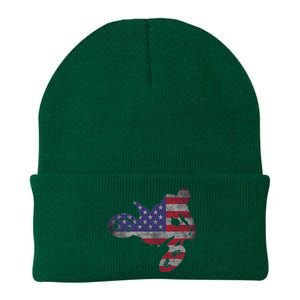 Dirt Bike American Flag Motocross Enduro Knit Cap Winter Beanie