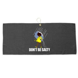 Don't Be A Salty Fun African American Gift Large Microfiber Waffle Golf Towel