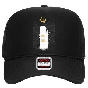 DonT Be A Dick The White Whale Shark High Crown Mesh Back Trucker Hat