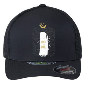 DonT Be A Dick The White Whale Shark Flexfit Unipanel Trucker Cap