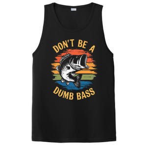 Dont Be A Dumb Bass Funny Fishing Dad Bass Fish Gift PosiCharge Competitor Tank