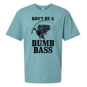 DonT Be A Dumb Bass Fishing Funny Fish Fisherman Sueded Cloud Jersey T-Shirt