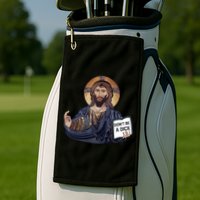 Don't Be A Dick Jesus Book Funny Gift Golf Towel