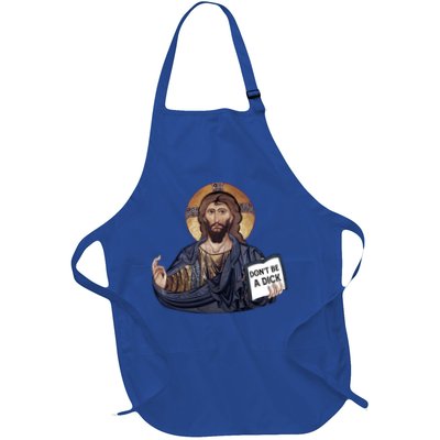 Don't Be A Dick Jesus Book Funny Gift Apron