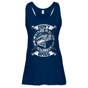 DonT Be A Dumb Bass Fly Bass Fishing Ladies Essential Flowy Tank