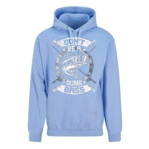 DonT Be A Dumb Bass Fly Bass Fishing Unisex Surf Hoodie