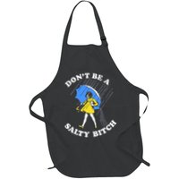 Don't Be A Salty B.i.t.c.h Funny Meme Quote Girl In Rain Apron