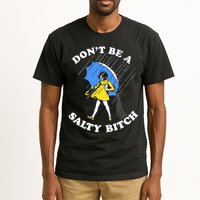 Don't Be A Salty B.i.t.c.h Funny Meme Quote Girl In Rain Tall T-Shirt