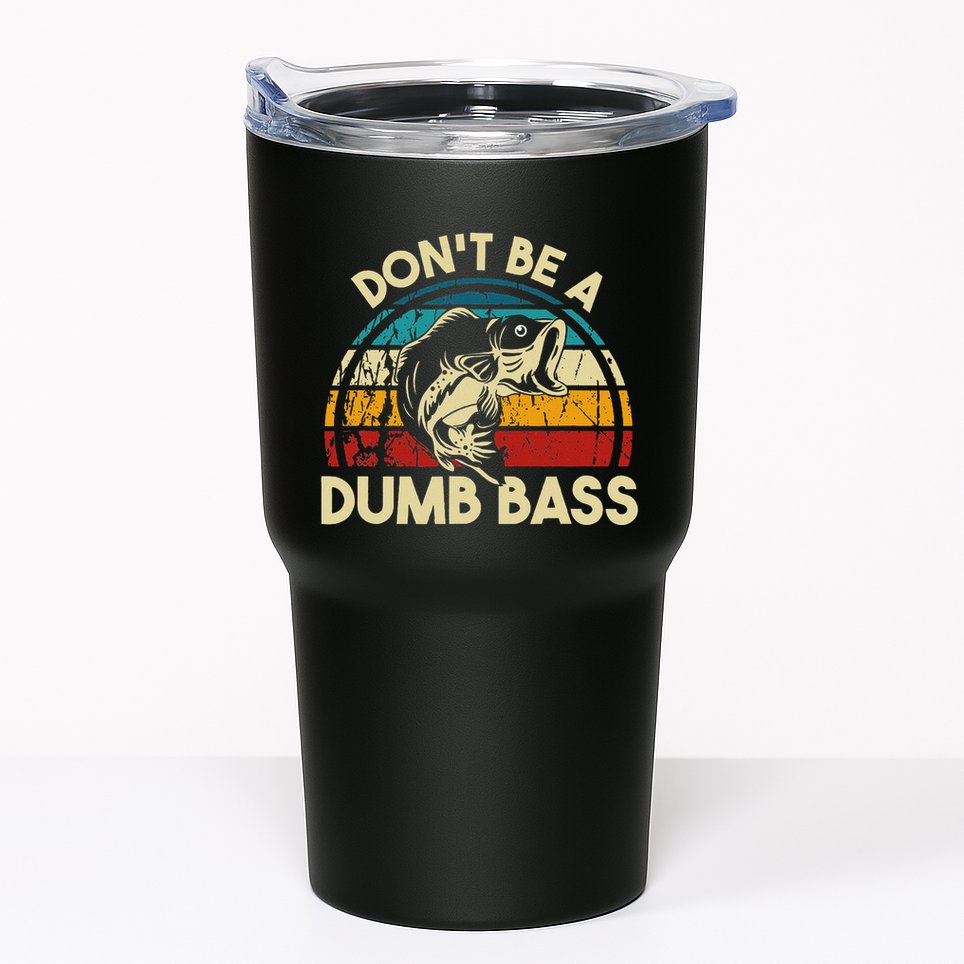 DonT Be A Dumb Bass Funny Fishing Quote Funny Fishing Meme Tumbler