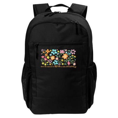 Dont Be Afraid to Bloom a Little Differently Flowers Autism Daily Commute Backpack