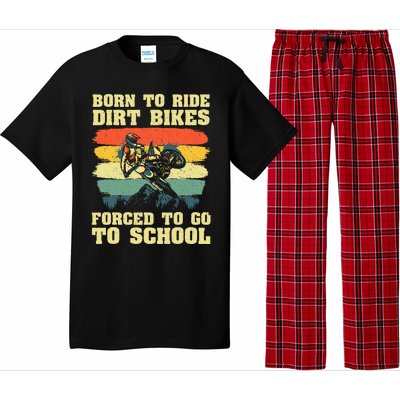 Dirt Bike Art For Motocross Dirt Bike Rider Pajama Set