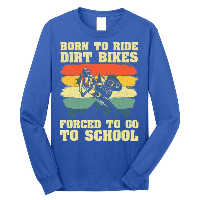 Dirt Bike Art For Motocross Dirt Bike Rider Long Sleeve Shirt