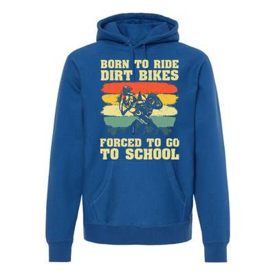 Dirt Bike Art For Motocross Dirt Bike Rider Premium Hoodie