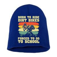 Dirt Bike Art For Motocross Dirt Bike Rider Short Acrylic Beanie