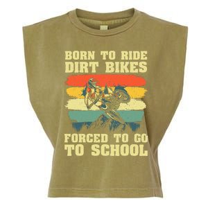 Dirt Bike Art For Motocross Dirt Bike Rider Garment-Dyed Women's Muscle Tee