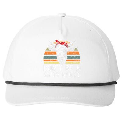 Don't Be A Salty Heifer Cow Whisperer Cow Farming Farm Snapback Five-Panel Rope Hat