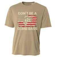 DonT Be A Dumb Bass Vintage Usa Flag Funny Bass Fishing Cooling Performance Crew T-Shirt